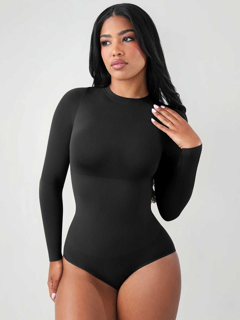Feelingirl Seamless Ultra-Soft Crew Neck Bodysuit