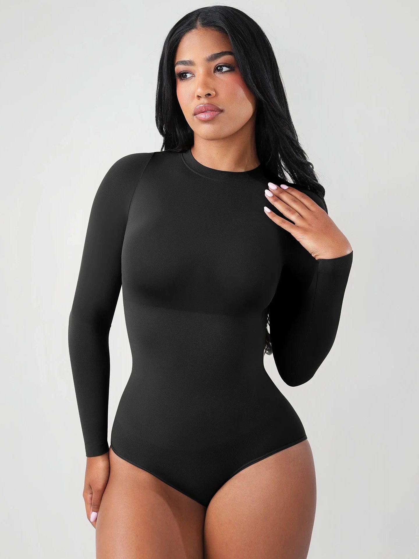 Feelingirl Seamless Ultra-Soft Crew Neck Bodysuit