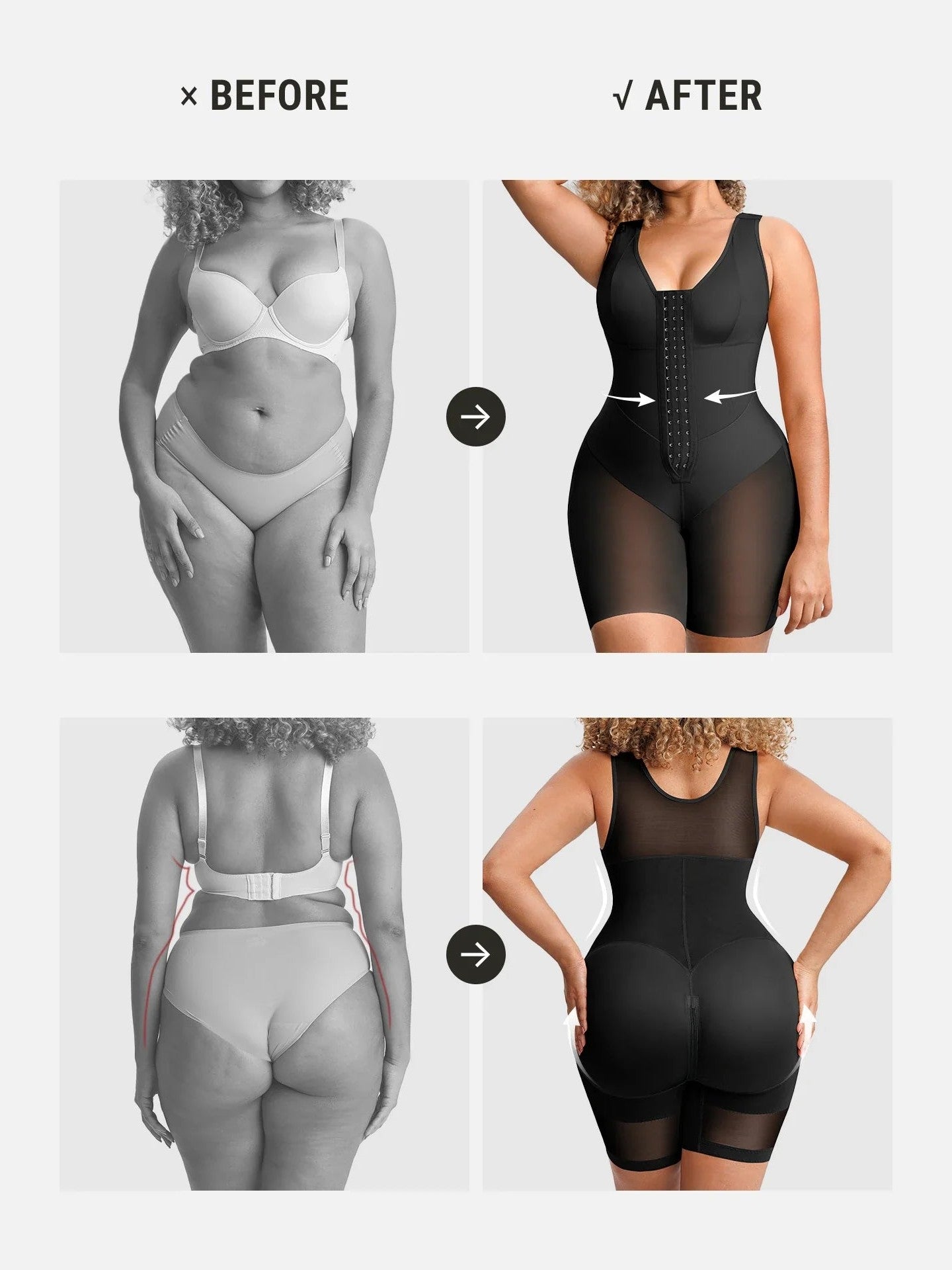 Feelingirl FeelVibe V-Band Waist Snatching Contour Bodysuit