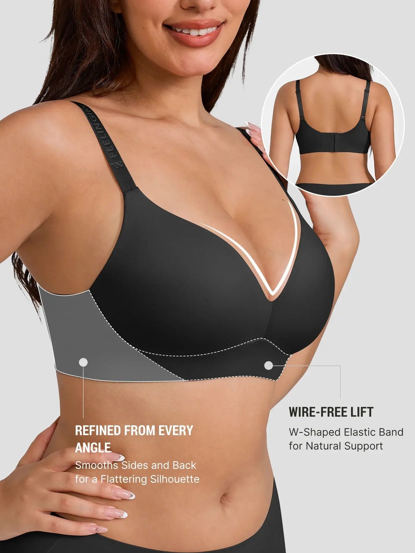Push Up Soft Wireless Everyday Bra