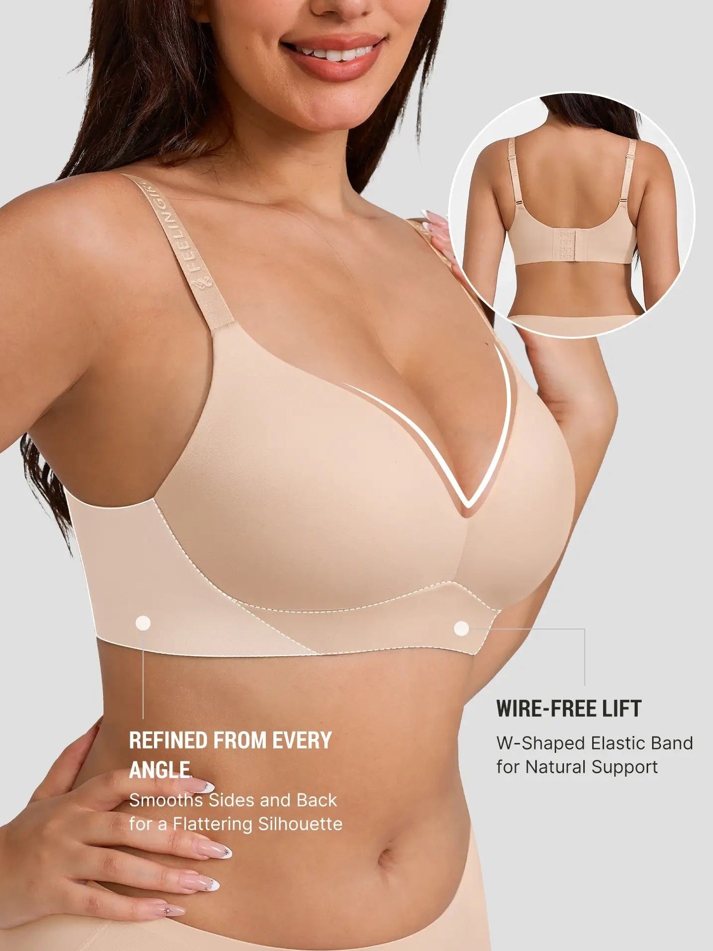 Push Up Soft Wireless Everyday Bra